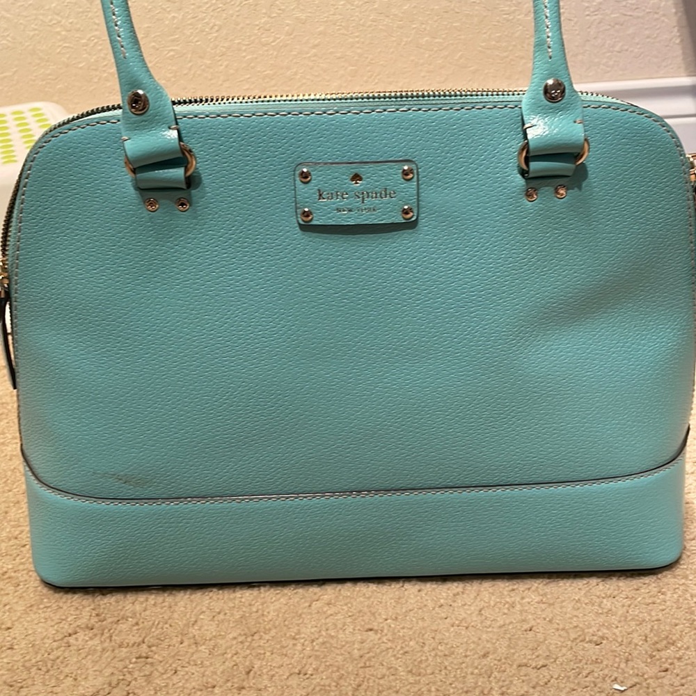 Teal Kate Spade satchel
